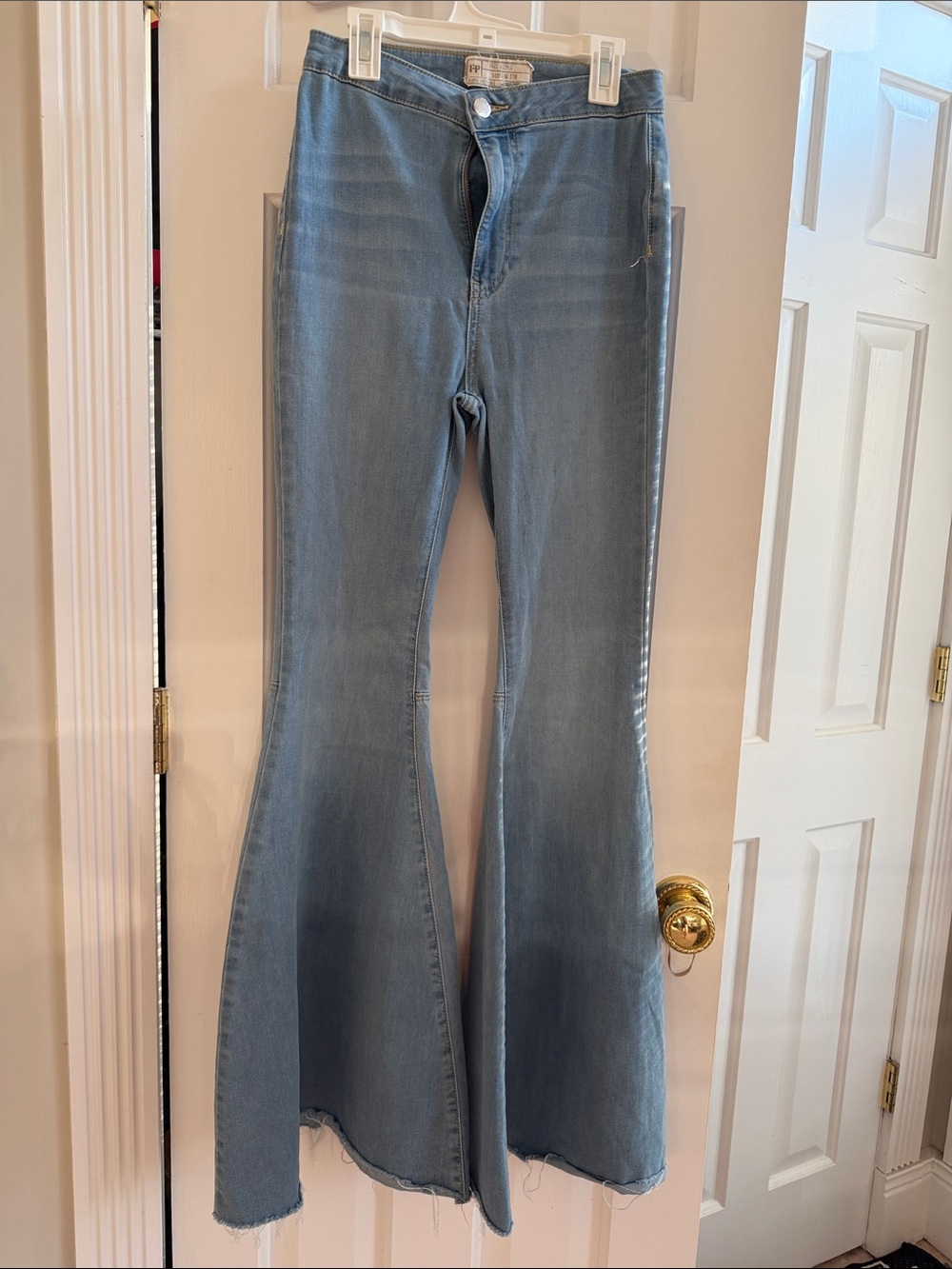 Free People Light Blue Flare Jeans